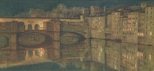 Ponte Vecchio, Florens av William Holman Hunt