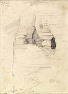 Stenar vid Wady Zuara, Döda havet, 1854 av William Holman Hunt