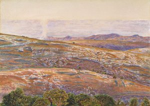 Döda havet från Siloam, 1861. av William Holman Hunt