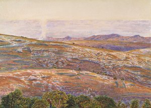 Döda havet från Siloam, 1861 av William Holman Hunt