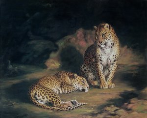 Ett par leoparder, 1845