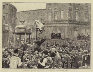 Ärkebiskop Manning administrerar löftet på Clerkenwell Green