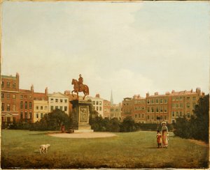 Utsikt över Leicester Square av William James