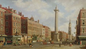 Utsikt över monumentet, ca 1770