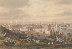 Baltimore från Federal Hill, publicerad 1831.