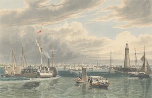 Buffalo, från Lake Erie, publicerad 1836.