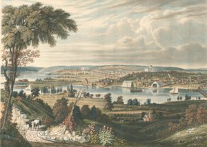 City of Washington: From beyond the Navy Yards, publicerad 1834.