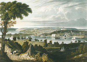 Staden Washington från andra sidan Navy Yard av William James Bennett