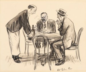 Aldrig mer, anmärkte han dystert av William James Glackens
