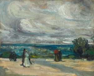 The Terrace (olja på duk) av William James Glackens