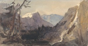 Alplandskap, möjligen Matterhorn
