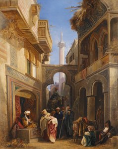 Gatubild i Kairo, 1839.