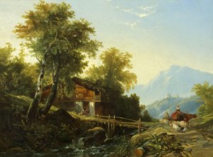 Schweizisk Chalet av William James Muller
