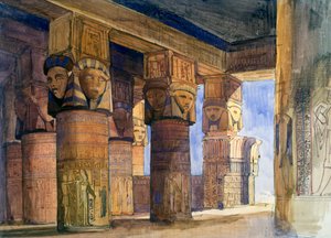 Temple of Denderah, övre Egypten, 1839