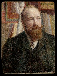 Porträtt av Alfred Verhaeren c.1890 (olja ombord) av William Jelley