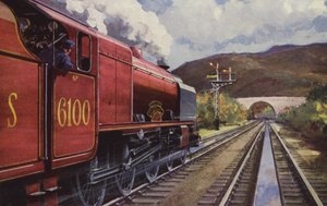 LMS "Royal Scot" (färglitografi)