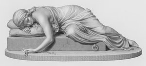 Beatrici Cenci, graverad av W Roffe från skulpturen av Harriet Hosmer (gravyr)