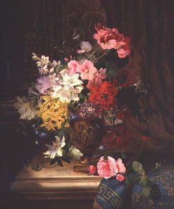 Ett stilleben av blommor
