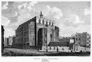Drury Lane Theatre, Westminster, London, 1800-talet. av William Johnstone White