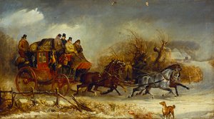 Coachingscen - Genom de fyra årstiderna: Vinter av William Joseph Shayer