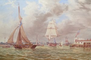 Sjöfart vid inloppet till Portsmouths hamn