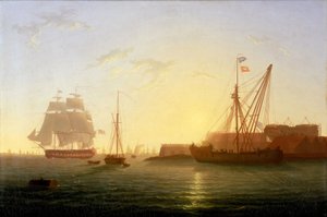 HMS "Clyde" anländer till Sheerness i England på morgonen den 30 maj 1797 efter att mitt i natten ha flytt från myteristerna i "Nore" under ledning av Richard Parker (1867-1897)