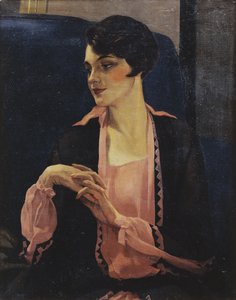 Porträtt av en kvinna, halvlängd, 1905