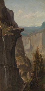 Yosemite Falls, från Glacier Point, 1879.