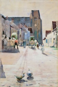Huvudgatan, Grez-sur-Loing, 1884