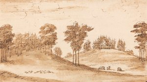 Design för en paviljong i en Deer Park av William Kent