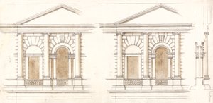 The Treasury, Whitehall, London: Alternativa höjder av fasaden