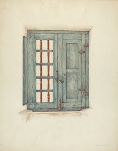 Fönsterluckor och detaljer, c. 1939. av William Kieckhofel