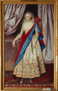Lady Isabella Rich ca 1615 (olja på duk) av William Larkin