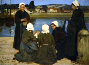 Bretonska kvinnor (olja på duk)