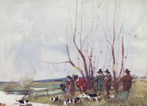 Illustration för The Compleat Angler av Izaak Walton (färg litho) av William Lee Hankey