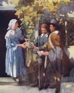 Illustration för The Compleat Angler av Izaak Walton (färg litho) av William Lee Hankey