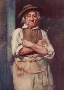 Illustration för The Deserted Village av Oliver Goldsmith (färg litho) av William Lee Hankey