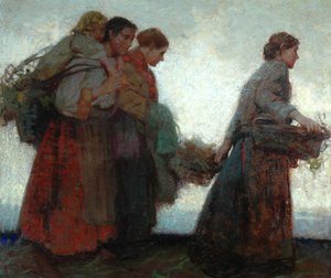 På vallarna (olja på duk) av William Lee Hankey