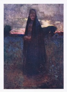Hon bara kvar av allt ofarligt tåg, den sorgliga historikern av den eftertänksamma slätten (färg litho) av William Lee Hankey