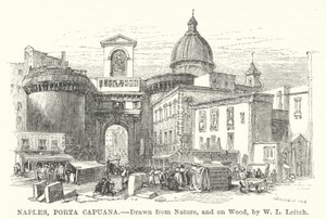 Neapel, Porta Capuana (gravyr)