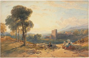 Landskap, Italien av William Leighton Leitch