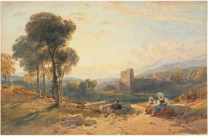 Landskap, Italien, 1872. av William Leighton Leitch