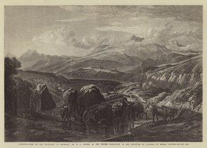 Morning, View in the Highlands of Braemar, i vinterutställningen av Institute of Painters in Water Colours
