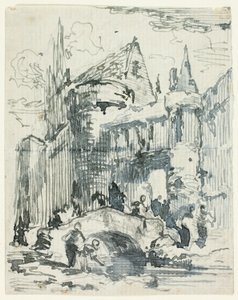 Stadsbron och portal av William Leighton Leitch
