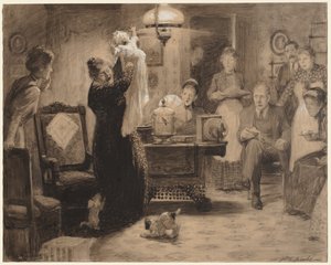 Skiss till illustration The Stationary Baby, 1912.