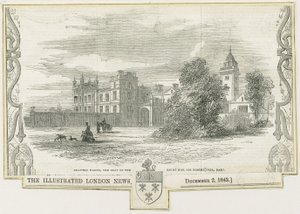 Drayton Bassett - "Drayton Manor": träsnittsgravyr och [c 1843]