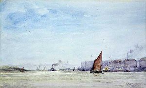 Chatham Dockyard av William Lionel Wyllie