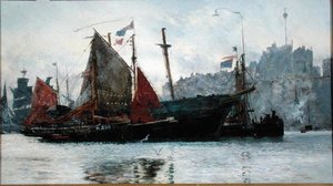 Ramsgate hamn av William Lionel Wyllie