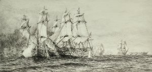 Havslandskap av William Lionel Wyllie