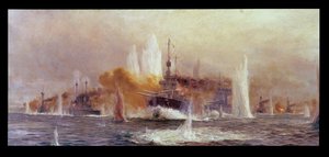 Slaget om Jylland 1916 av William Lionel Wyllie